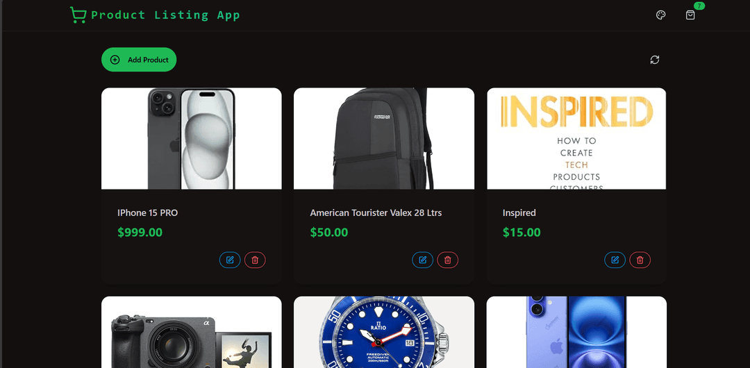 ProductManager - A Full-Stack Product Management App